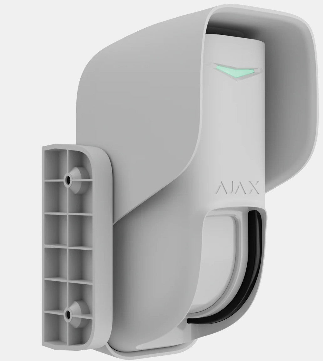 Ajax Curtain Outdoor Jeweller dual-technology motion detector for narrow sectors