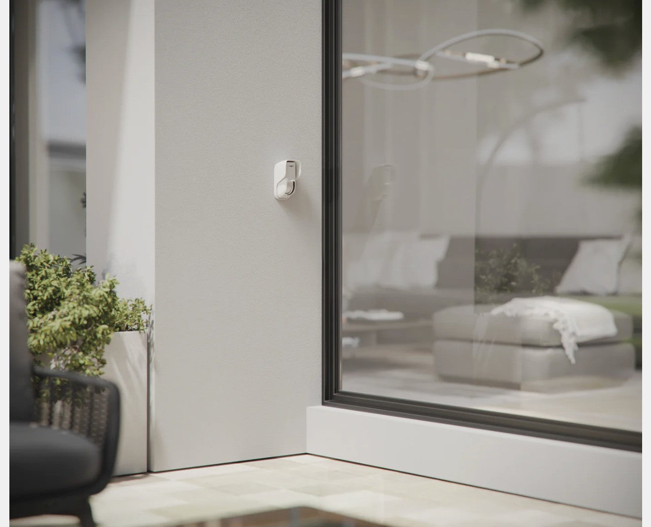 Ajax Curtain Outdoor Jeweller dual-technology motion detector for narrow sectors