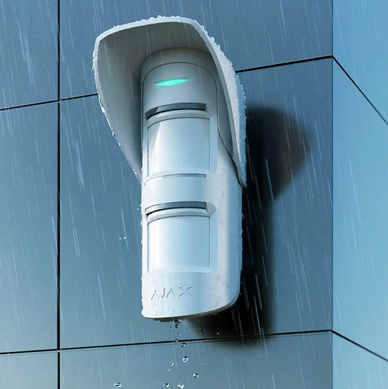 AJAX 42810.60.WH Hood for MotionProtect Outdoor Protecting Sensors of the Anti-Masking System from Rain and Snow to Prevent False Alarms, White