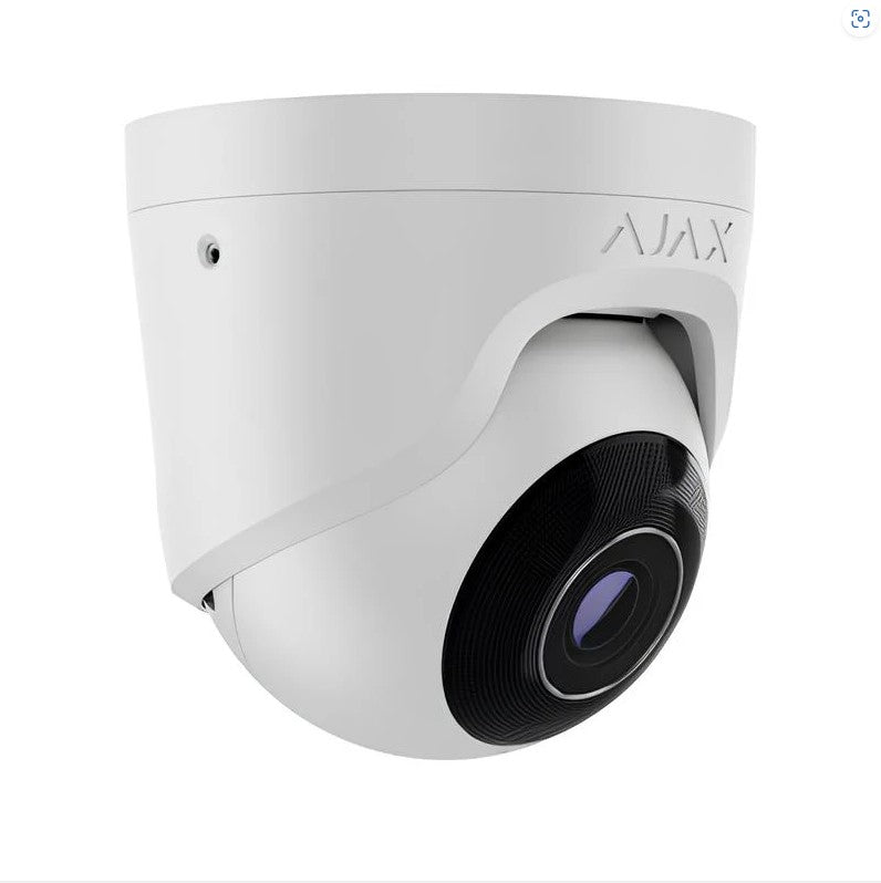 Ajax TurretCam Wired POE Infrared (IR) CCTV Surveillance Camera with AI People, Vehicle, Animal Recognition, 5 - 8 MP, 75-110 Angle, NDAA Compliant