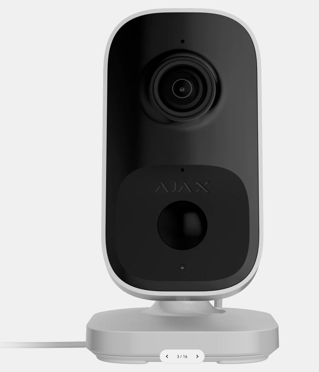 Ajax IndoorCam Indoor Wi-Fi security camera with PIR motion detector and built-in AI
