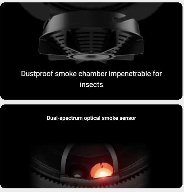 AJAX Wireless Combined Heat, Smoke and CO Detector with Replaceable Batteries