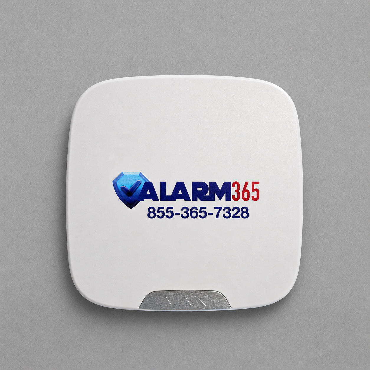 ajax street siren alarm 365 branded plate