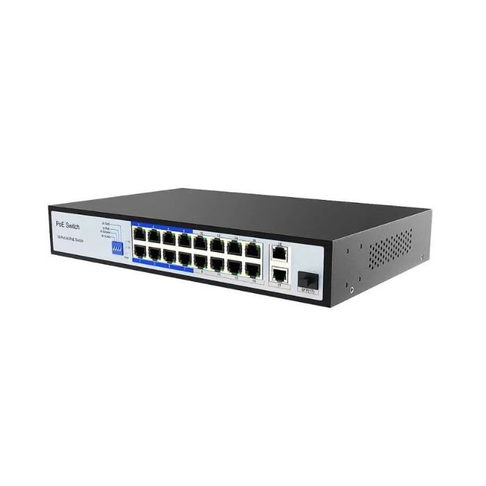 POE-1602G-M || Switch, 2 Uplink Ports, 16 Port PoE